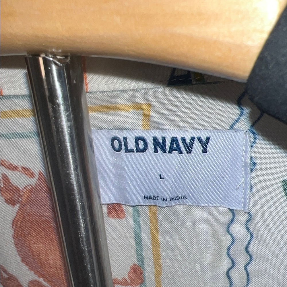 Old Navy Men's Citrus and Nautical Print Shirt - Picture 2 of 6